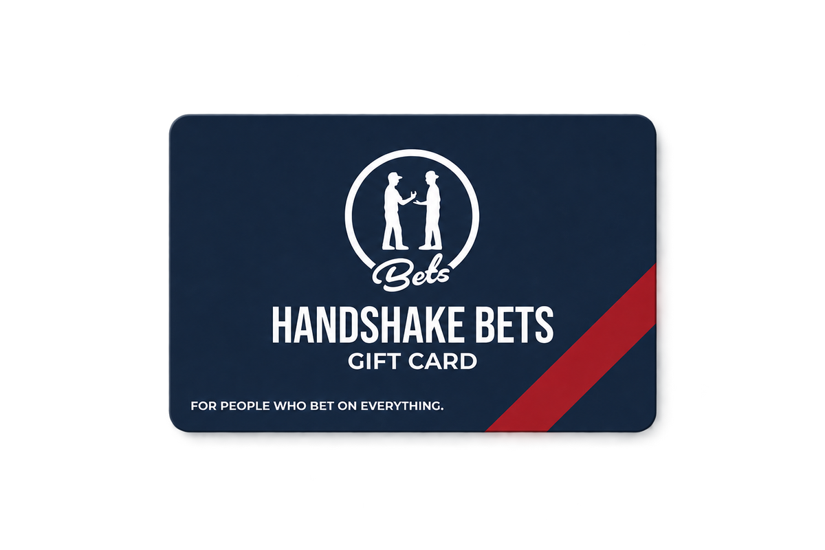 Handshake Bets gift card with transparent background